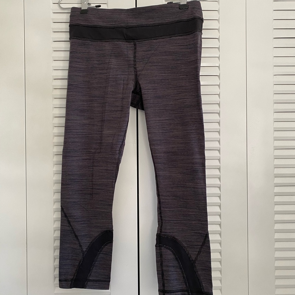 EUC run inspire crops- size 6 marble gray